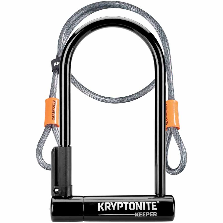 Kryptonite Keeper U-Lock with 4ft Cable and Bracket